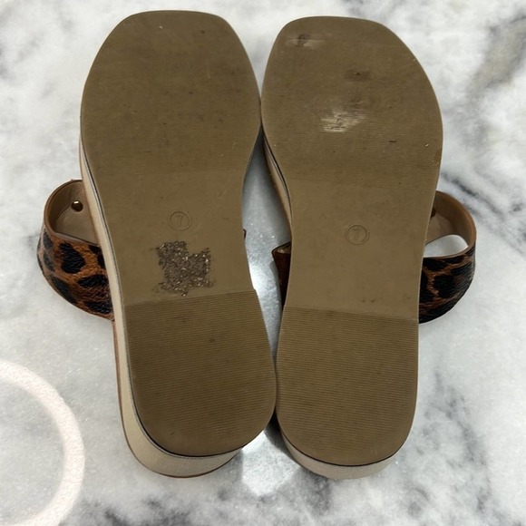 CATO COMFORT WOMENS SLIP ON Animal LEOPARD DESIGN SANDALS SHOES SIZE 7 - Picture 6 of 8